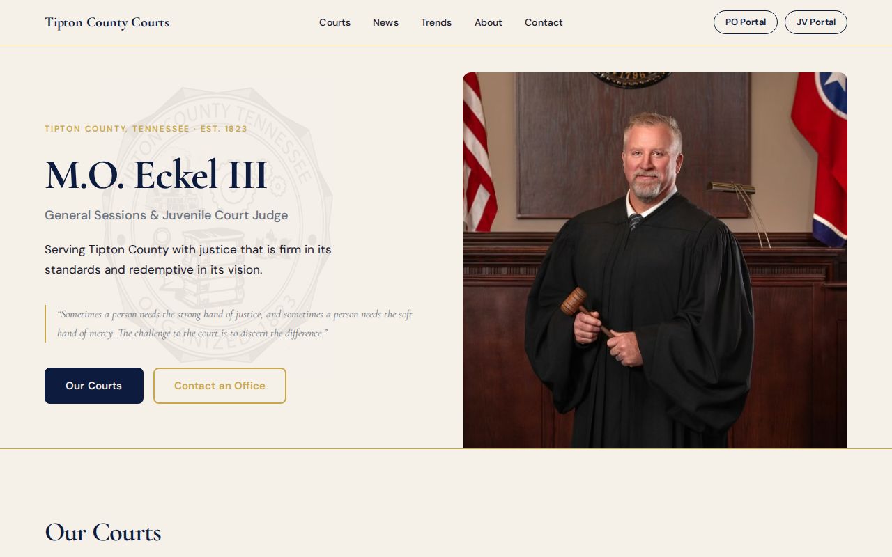 Tipton County criminal court records official court page